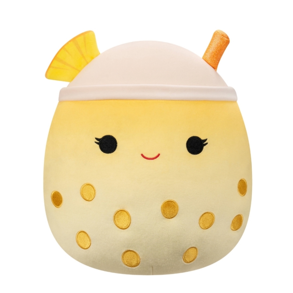 Miki the Pineapple Boba Drink 14" Squishmallow NEW WITH TAGS